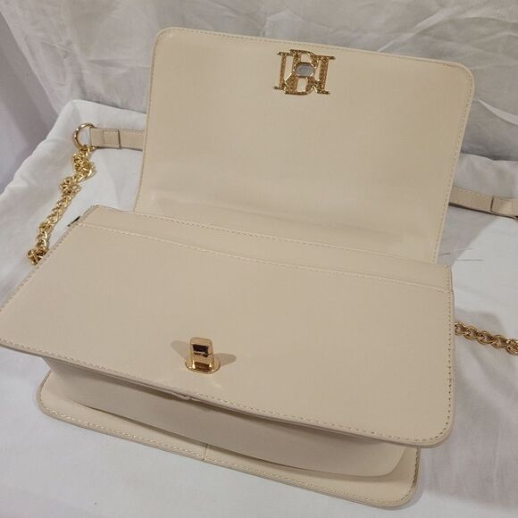 Retails $129 Badgley Mischka Small Wool tweed Crossbody Bag- Ivory/Off White NWT - Picture 6 of 14